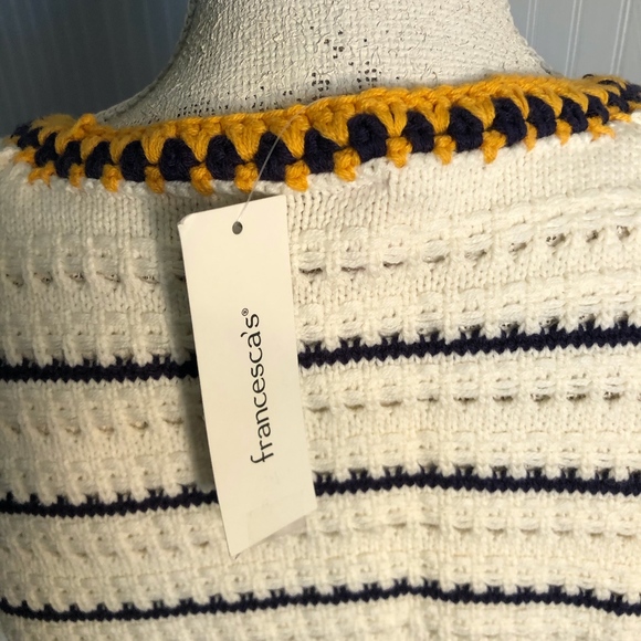 Francesca's Winter White Cable Knit Sweater - Picture 3 of 3